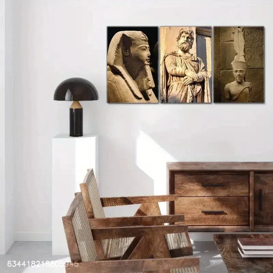 3pcs Ancient Egypt, Arch of Constantine, Egyptian Metal Print Ready to Hang Art