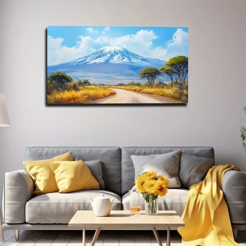 Large Kilimanjaro Wall Art Canvas Office Home Room Framed 120x60cm