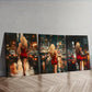 3pcs The blonde woman in the red dress Wall Art Set Canvas Framed 40x60cm - High Quality Print 100% Australian Made Wall Canvas Ready to Hang