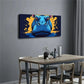 Abstract Hippo Head Close-Up Wall Art Canvas Office Home Room Framed 120x60cm