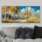 3pcs Birch Forest in Autumn, Trees Metal Print Ready to Hang Art