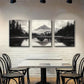 3pcs Misty Lake and Cabin Tranquil Perfect Wall Art Set Canvas Framed 40x60cm - High Quality Print 100% Australian Made Wall Canvas Ready to Hang