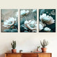 3pcs Featuring Abstract Floral Stunning Print    Wall Art Set Canvas Framed 40x60cm - High Quality Print 100% Australian Made Wall Canvas Ready to Hang