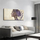 Elegant Woman Lavender Hair Wall Art Canvas Office Home Room Framed 120x60cm