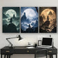 3pcs Hero Climbing Mountain Peak Metal Print Ready to Hang Art