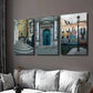 3pcs Band Bridge Grand Canal in Venice Italy Wall Art Set Canvas Framed 40x60cm - High Quality Print 100% Australian Made Wall Canvas Ready to Hang