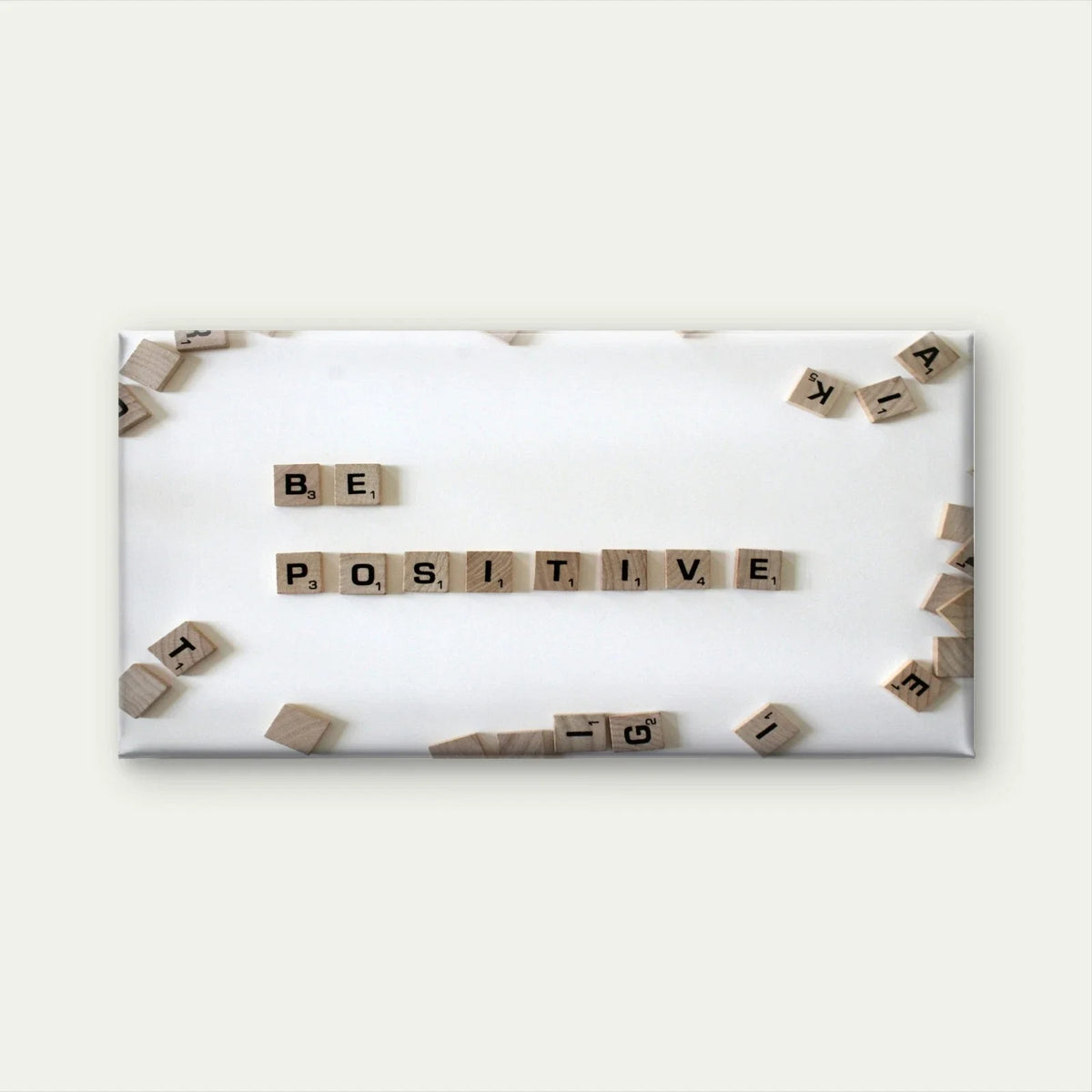 "Be Positive" Inspirational Quote Wall Art Canvas Office Home Framed 120x60cm
