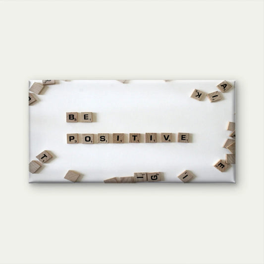 "Be Positive" Inspirational Quote Wall Art Canvas Office Home Framed 120x60cm