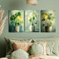 3pcs Green Ivy & Bangladeshi Leaf Plants Metal Print Ready to Hang Art