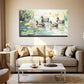 Water Surface Floating Lotus Wall Art Canvas Office Home Room Framed 120x60cm