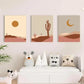 3pcs Art Abstract in Earthy Colors Metal Print Ready to Hang Art