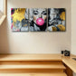 3pcs Marilyn Monroe blowing Bubble Gum Metal Print Ready to Hang Art