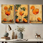 3pcs Vintage Orange Roostertail Metal Print Ready to Hang Art