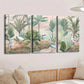 3pcs Tropical Forest & Birds Trees River Clouds Wall Art Set Canvas Framed 40x60cm - High Quality Print 100% Australian Made Wall Canvas Ready to Hang
