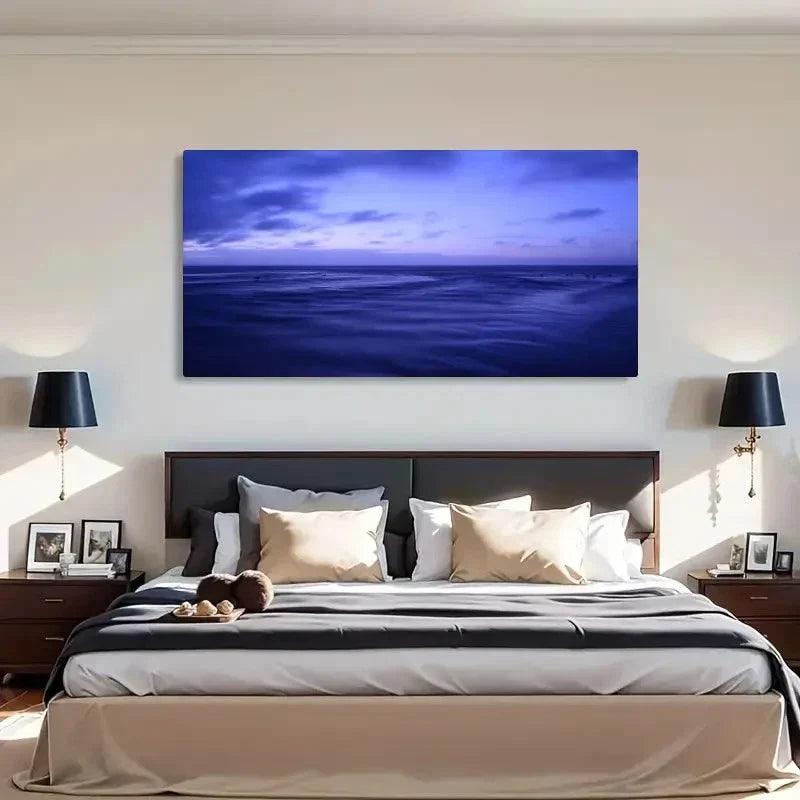 Seaside Landscape Pattern Wall Art Canvas Office Home Room Framed 120x60cm