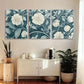 3pcs Vintage William Morris-Inspired Metal Print Ready to Hang Art