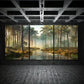 3pcs Forest Panoramic View Tall Trees and Water Metal Print Ready to Hang Art