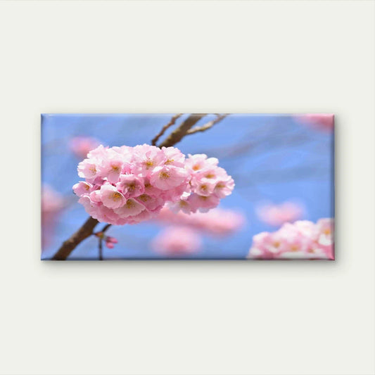 Blossom Tree Nature Background Wall Art Canvas Office Home Room Framed 80x45cm