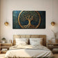 Dark Blue Background Perfect Wall Art Canvas Office Home Room Framed 80x45cm