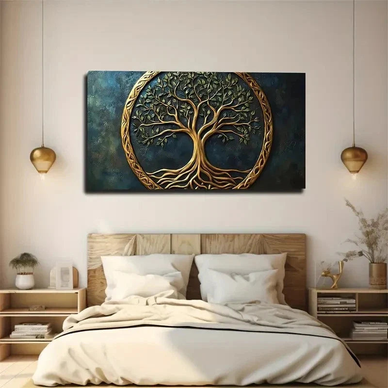 Dark Blue Background Perfect Wall Art Canvas Office Home Room Framed 80x45cm