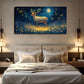 Antlers With Body Colorful Wall Art Canvas Office Home Room Framed 120x60cm