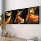 3pcs A Graceful Fairy In A Shiny Dress Wall Art Set Canvas Framed 60x90cm - High Quality Print 100% Australian Made Wall Canvas Ready to Hang
