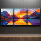 3pcs Featuring A Stunning Mountain Scene Wall Art Set Canvas Framed 40x60cm - High Quality Print 100% Australian Made Wall Canvas Ready to Hang