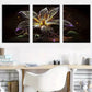 3pcs Simple fantasy Elegant flower paintings    Wall Art Set Canvas Framed 40x60cm - High Quality Print 100% Australian Made Wall Canvas Ready to Hang