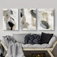 3pcs Nordic Modern Black and White Wall Art Abstract Canvas Framed 40x60cm - High Quality Print 100% Australian Made Wall Canvas Ready to Hang