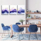 3pcs Modern Ink Mountain Landscape Metal Print Ready to Hang Art