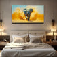 A Head Elephant Suitable Wall Art Canvas Office Home Room Framed 120x60cm
