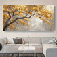 Abstract Gold Leaf Plant wall canvas office home room framed 120x60cm