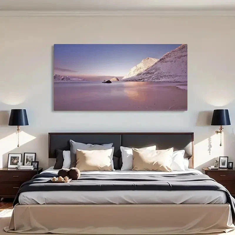 Modern Retro Asian Style Wall Art Canvas Office Home Room Framed 80x45cm