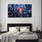 Glowing Minimalist Jellyfish Wall Art Canvas Office Home Room Framed 120x60cm
