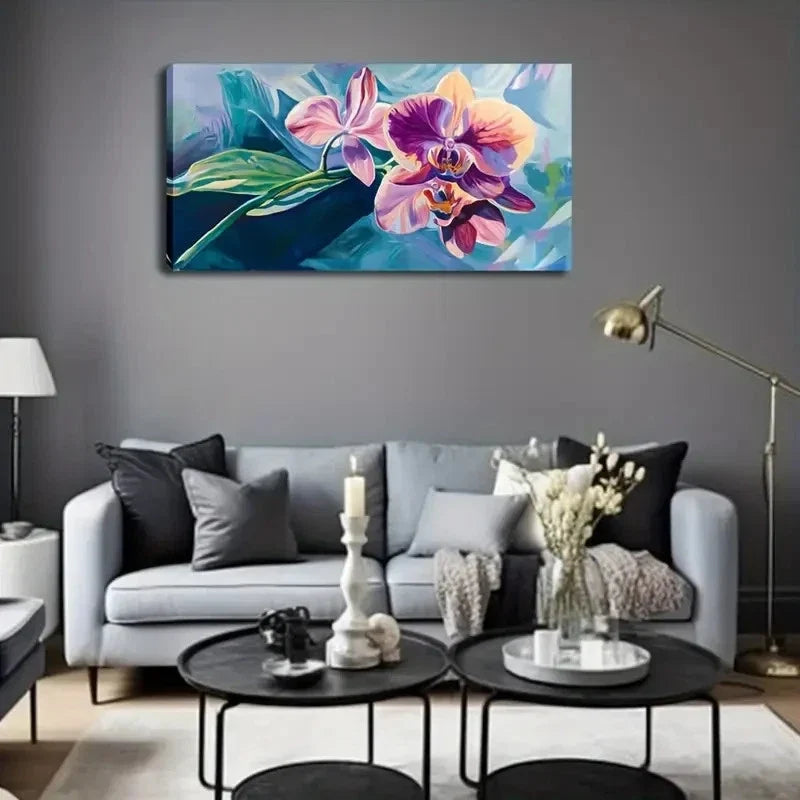 Vibrant Pink To Purple Gradient Wall Art Canvas Office Home Room Framed 80x45cm