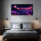 Surreal Alien Landscape Vibrant Wall Art Canvas Office Home Room Framed 120x60cm