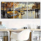 3pcss Modern Autumn Cityscape Wrapped Wall Art Set Canvas Framed 40x60cm - High Quality Print 100% Australian Made Wall Canvas Ready to Hang