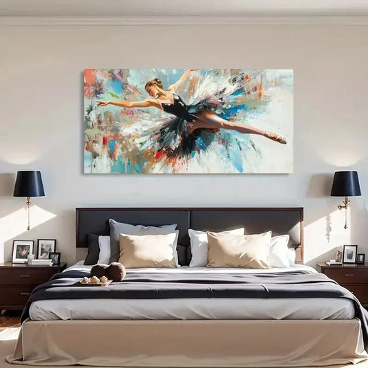 Ballet Dancer Decorative Wall Art Canvas Office Home Room Framed 120x60cm