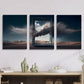 3pcs explosion fragments synthesized Metal Print Ready to Hang Art
