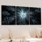 3pcs Fashion Forest Sky Trees Blue Clouds Black Wall Art Set Canvas Framed 40x60cm - High Quality Print 100% Australian Made Wall Canvas Ready to Hang