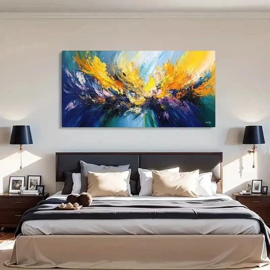 Explosion Decorative Artwork Wall Art Canvas Office Home Room Framed 120x60cm