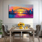 Modern Bohemian Sydney Wall Art Canvas Office Home Room Framed 80x45cm