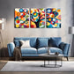 3pcs  An Abstract Tree l Wall Art Set Canvas Framed 40x60cm - High Quality Print 100% Australian Made Wall Canvas Ready to Hang