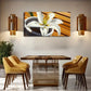 Blooming Lilies Gray-White Wall Art Canvas Office Home Room Framed 120x60cm