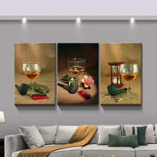 3pcs Vintage Western Whiskey  Metal Print Ready to Hang Art