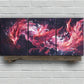 3pcs Red & Pink Phoenix-Inspired Metal Print Ready to Hang Art