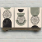 3pcs Minimalist Black & Gray Polka Dot Design Metal Print Ready to Hang Art