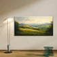 Scenic Mountain and River Wall Art Canvas Office Home Room Framed 80x45cm