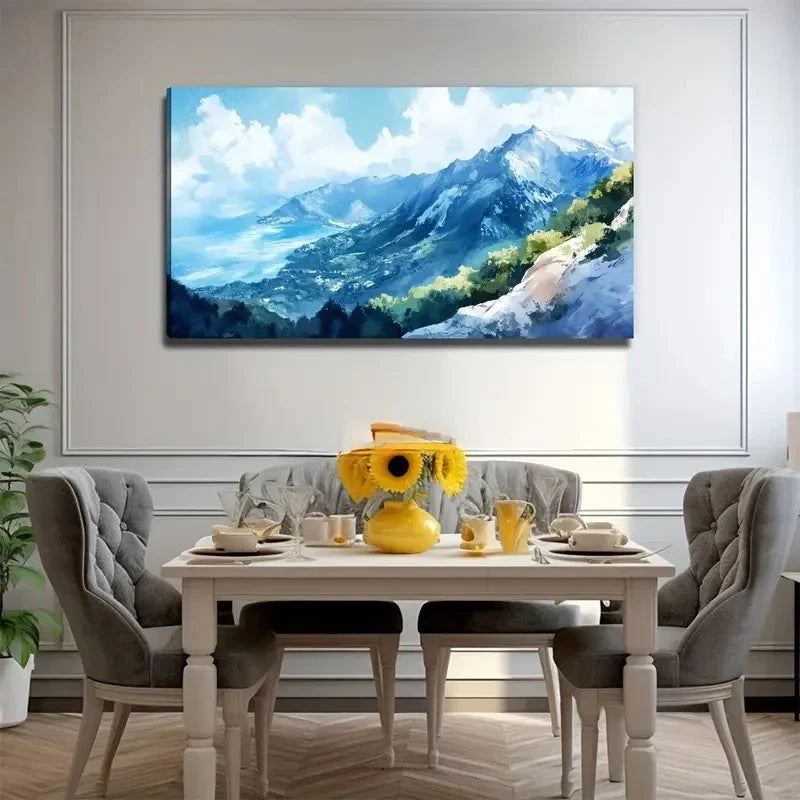 Open Scenery Perfect Wall Art Canvas Office Home Room Framed 80x45cm