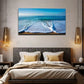 Waves Seascape Vibrant Wall Art Canvas Office Home Room Framed 80x45cm